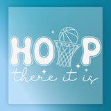 Basketball 'HOOP There It Is' Design DTF Transfer - InkMerge Heat Press Design
