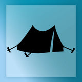Camping Adventure Tent Silhouette DTF Transfer - InkMerge Heat Press Design