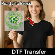 Let's Get Lucked Up Shamrock Design DTF Transfer - InkMerge Heat Press Design