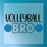 a blue background with the text "VOLLEYBALL BRO" prominently displayed in the center.