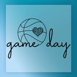 Leopard Heart Game Day Shirt Design DTF Transfer - InkMerge Heat Press Design