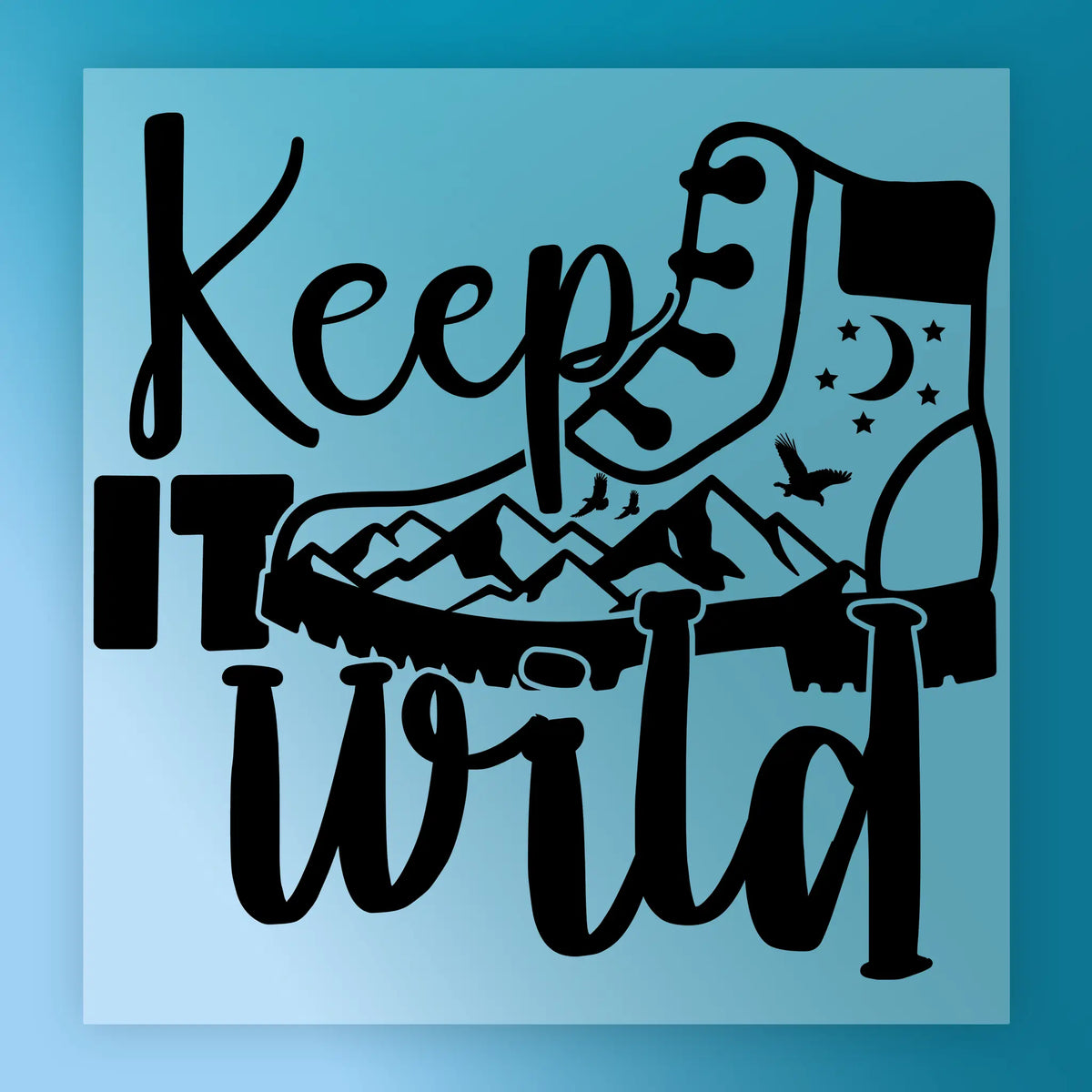 Keep It Wild Adventure Design DTF Transfer - InkMerge Heat Press Design