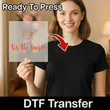 'Tis The Season Basketball Design DTF Transfer - InkMerge Heat Press Design