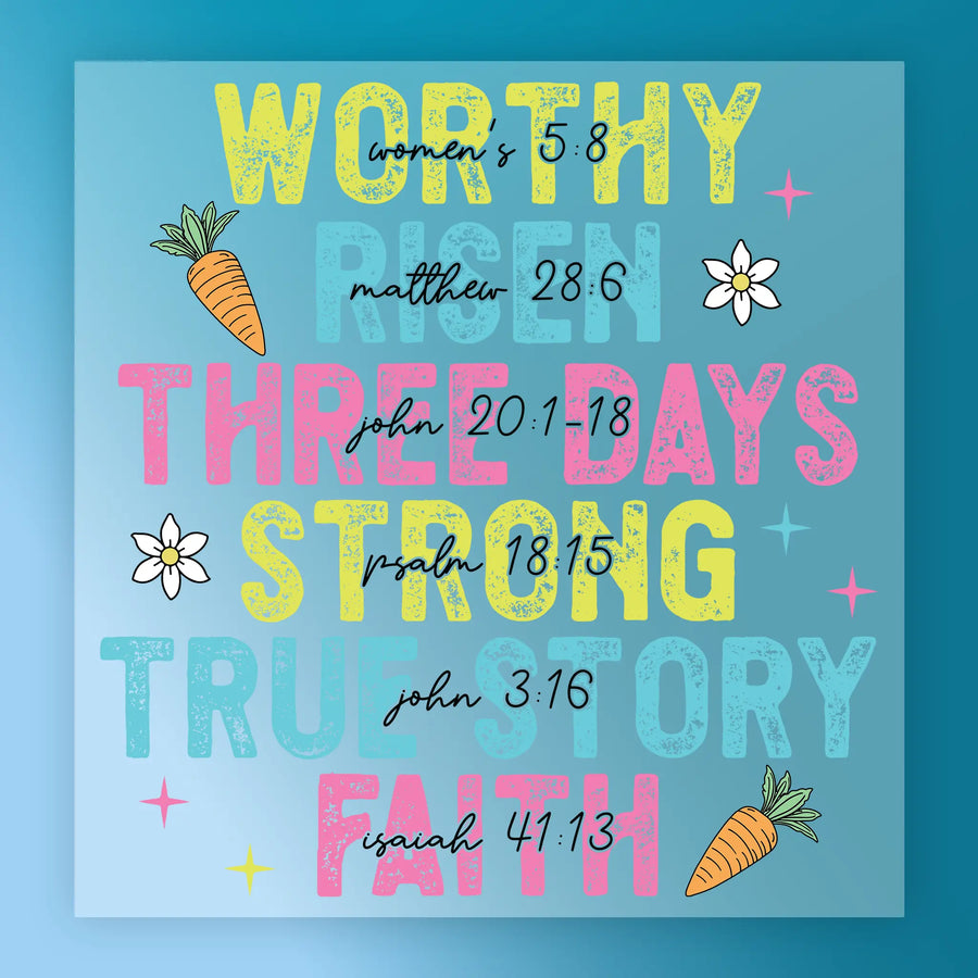 Faith Inspirational Easter Design DTF Transfer - InkMerge Heat Press Design