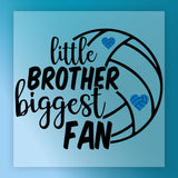 Little Brother Biggest Fan Volleyball Design DTF Transfer - InkMerge Heat Press Design