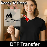 Campfire Marshmallow on Stick DTF Transfer - InkMerge Heat Press Design