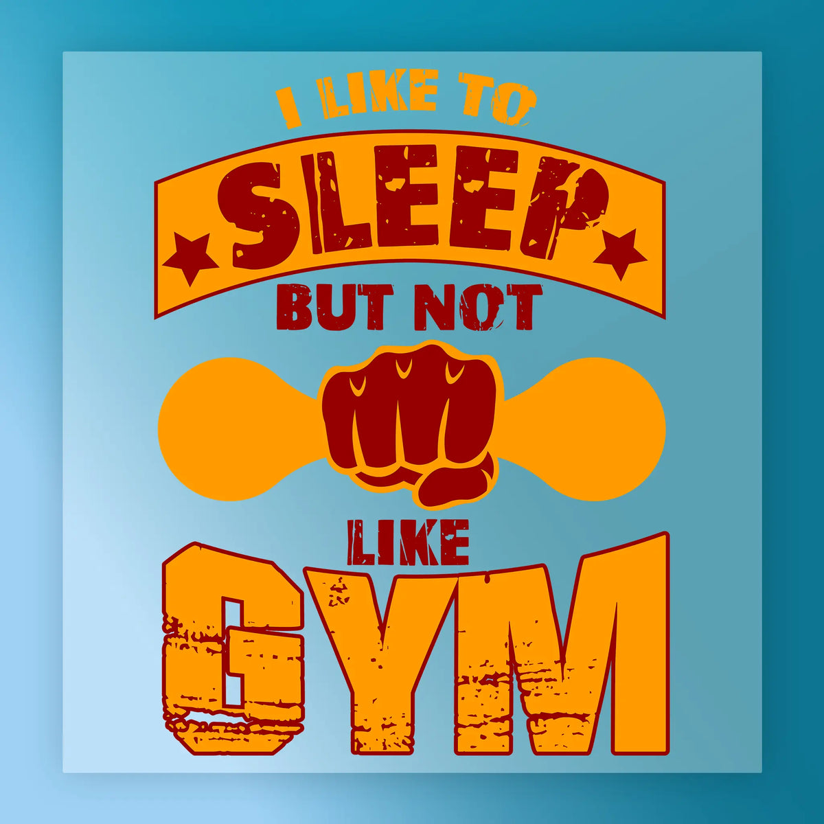 Sleep Gym Shirt Design