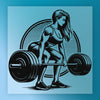 Empowered Strong Woman Deadlift Design - Ready to Press - InkMerge DTF Transfer