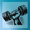 Empowerment Dumbbell Graphic - Ready to Press - InkMerge DTF Transfer