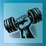 Empowerment Dumbbell Graphic DTF Transfer - InkMerge Heat Press Design