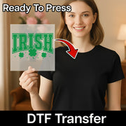 Irish Heritage Shamrock Design DTF Transfer - InkMerge Heat Press Design