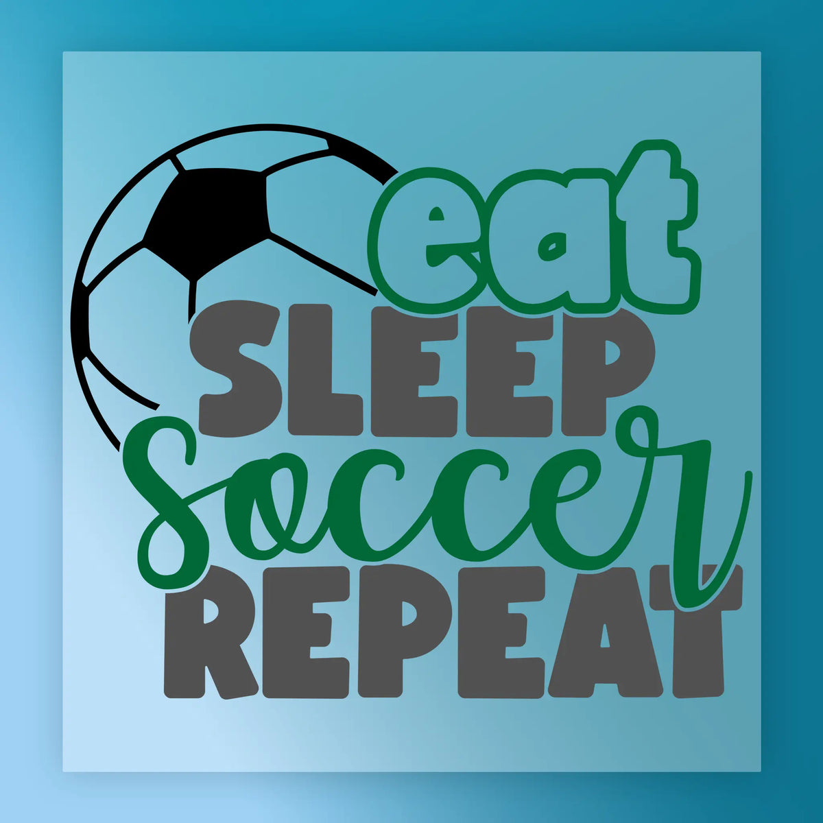 Half Soccer Habit DTF Transfer - InkMerge Heat Press Design