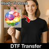 Rainbow Soccer Ball Inclusivity Design - Ready to Press - InkMerge DTF Transfer