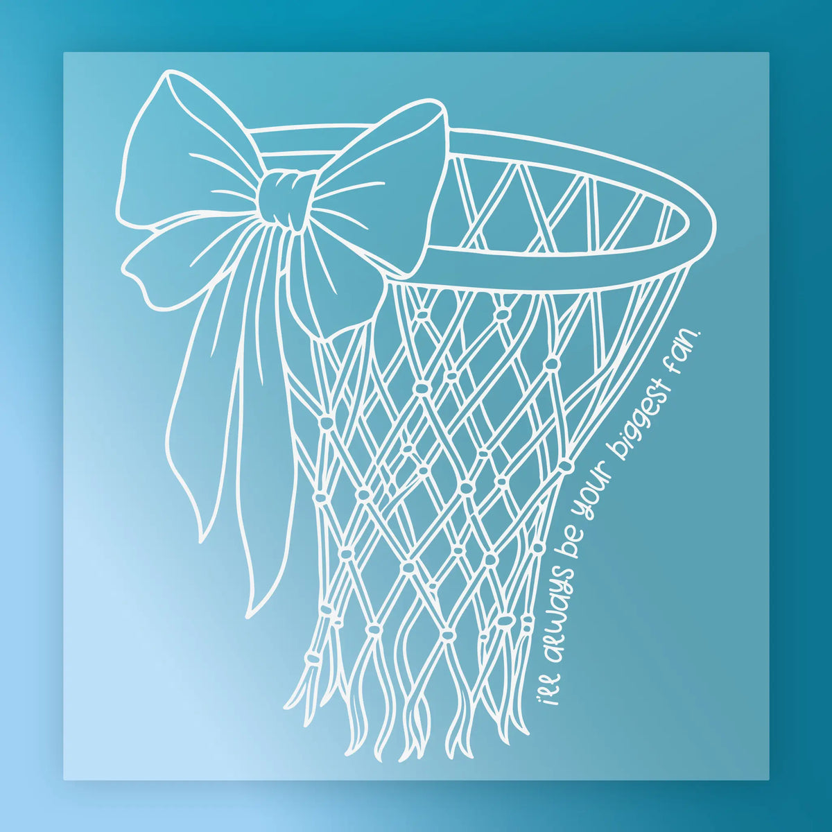 Bow Basketball Ring Fan