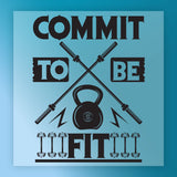 Commit To Be Fit Shirt Design DTF Transfer - InkMerge Heat Press Design