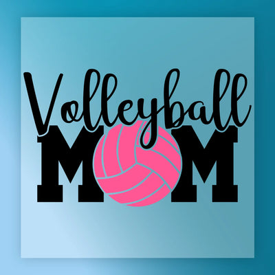 Volleyball MOM Pink Ball Design - Heat Press Ready - InkMerge DTF Transfer