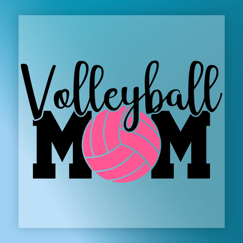 Volleyball MOM Pink Ball Design - Heat Press Ready - InkMerge DTF Transfer