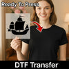 Sailing Ship Silhouette Adventure - Ready to Press - InkMerge DTF Transfer