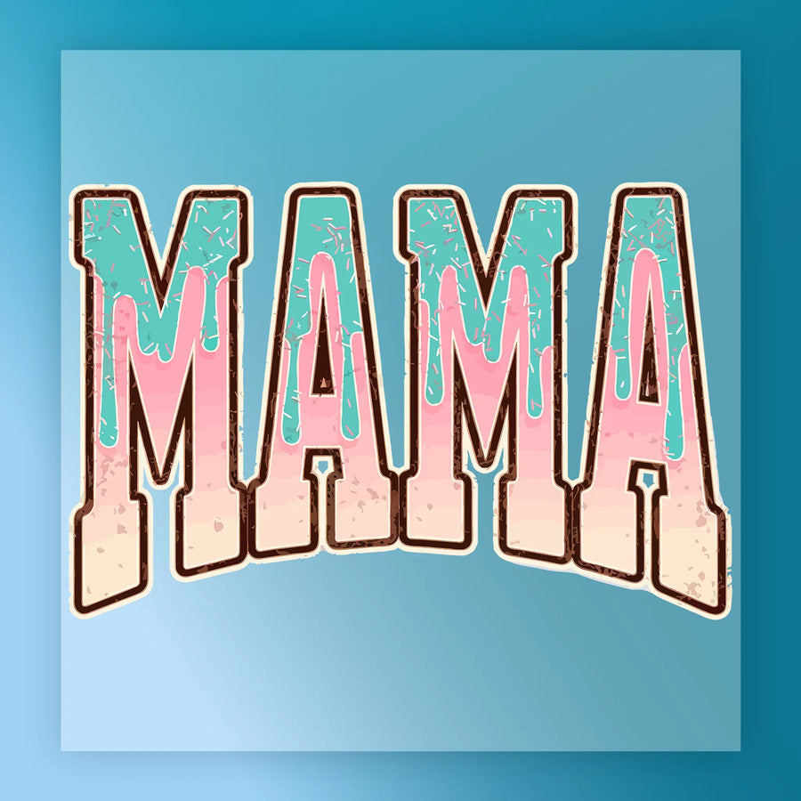 MAMA Nostalgic Retro Design DTF Transfer - InkMerge Heat Press Design