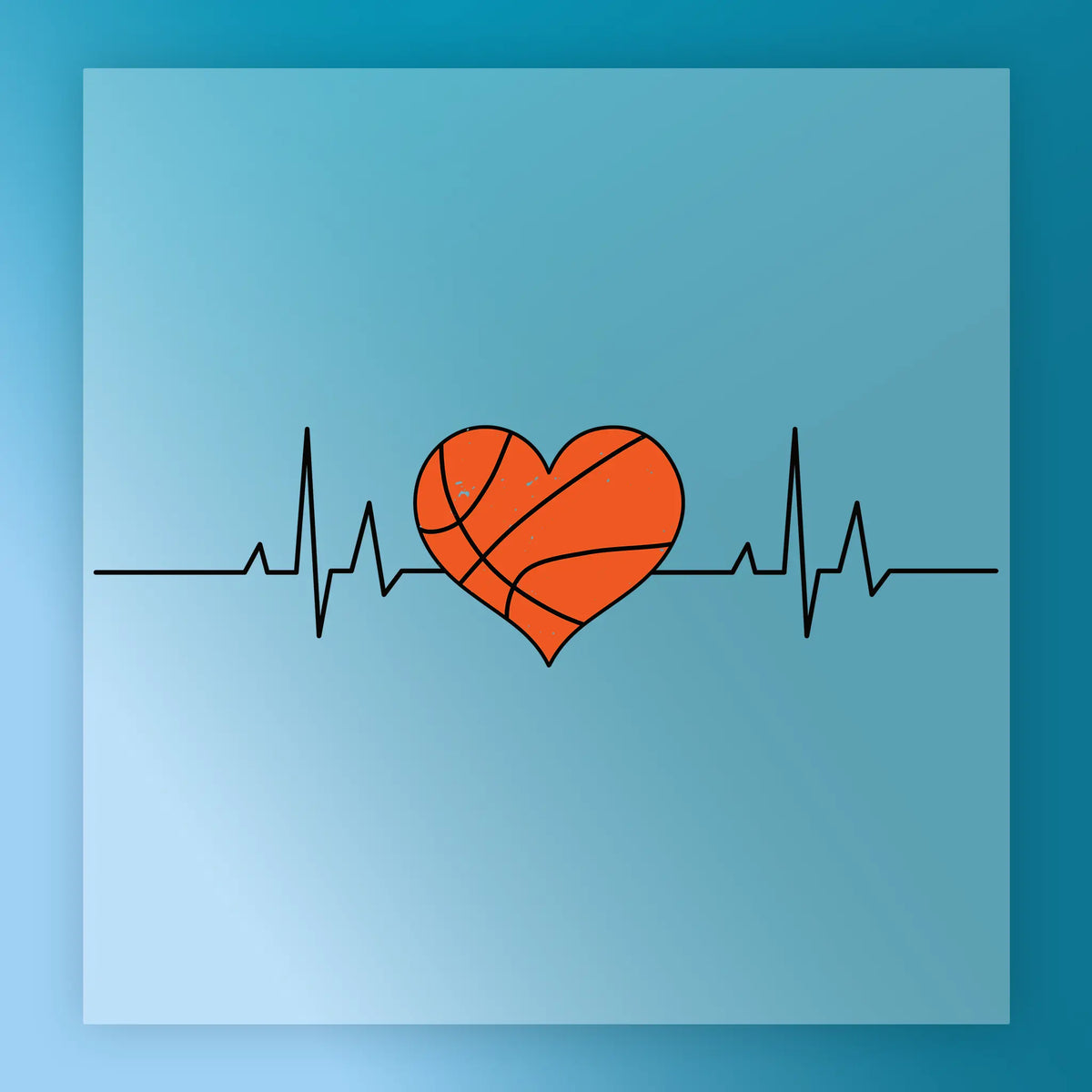 Basketball Heartbeat Passion