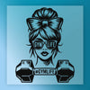 Gym Life Sunglasses & Dumbbell Design - Ready to Press - InkMerge DTF Transfer