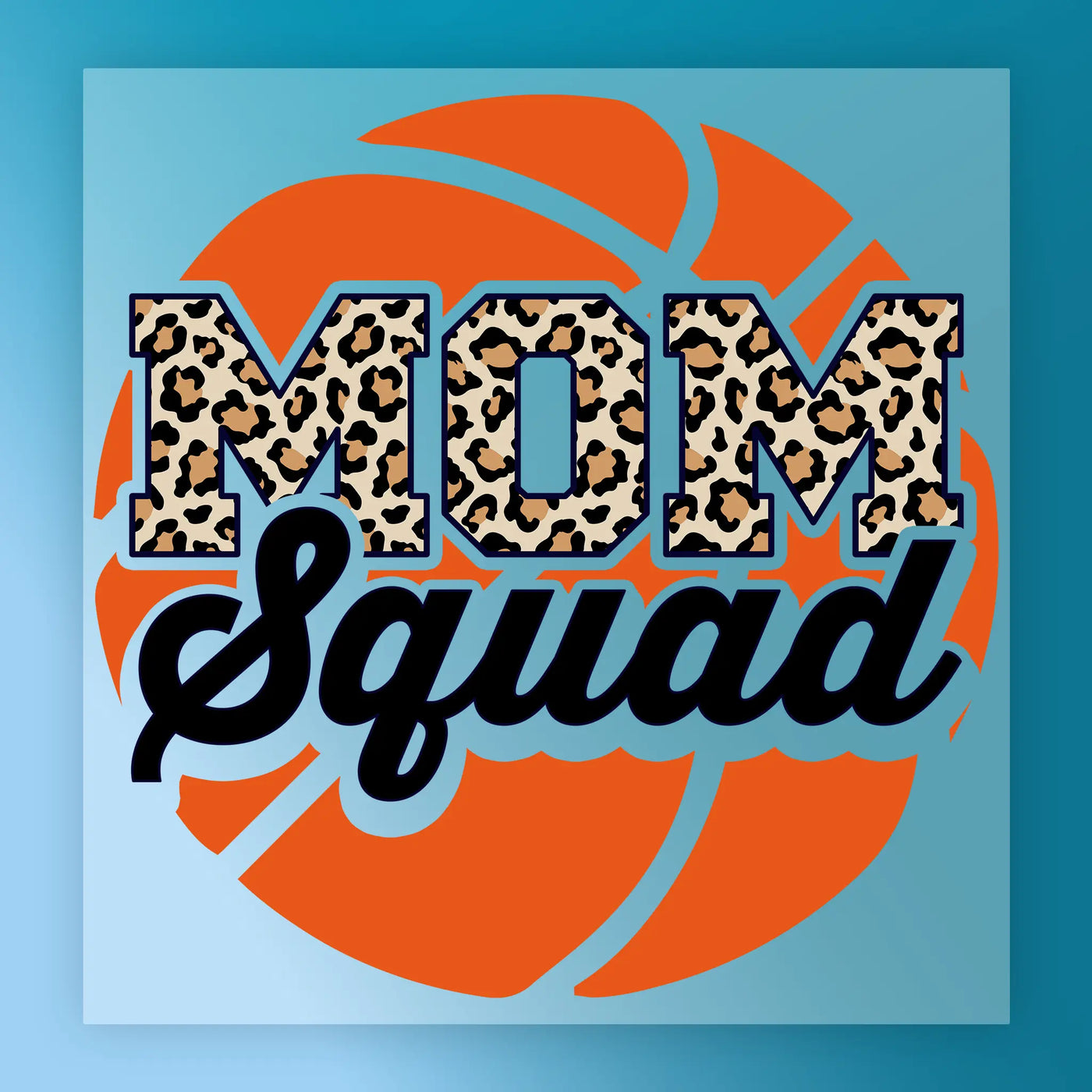 MOM Squad Leopard Print Design DTF Transfer - InkMerge Heat Press Design