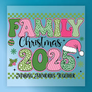 Family Christmas 2025 Making Memories Together DTF Transfer - InkMerge Heat Press Design