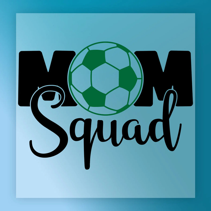 MOM Squad Soccer Ball Design DTF Transfer - InkMerge Heat Press Design