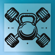 Kettlebell Dumbbell Strength Fitness DTF Transfer - InkMerge Heat Press Design