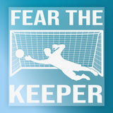Fear The Keeper Soccer Design DTF Transfer - InkMerge Heat Press Design