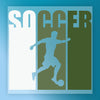 Soccer Player Silhouette Design - Heat Press Ready - InkMerge DTF Transfer