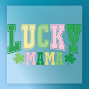 Lucky Mama Shamrock Design DTF Transfer - InkMerge Heat Press Design