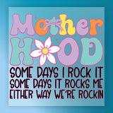 Motherhood Humor Rockin'  Design DTF Transfer - InkMerge Heat Press Design