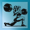 Strong Woman Barbell Squat Empowerment - Ready to Press - InkMerge DTF Transfer