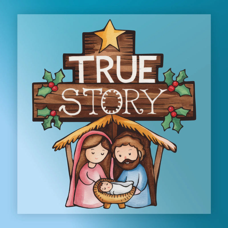 True Story Nativity Scene - Ready to Press - InkMerge DTF Transfer