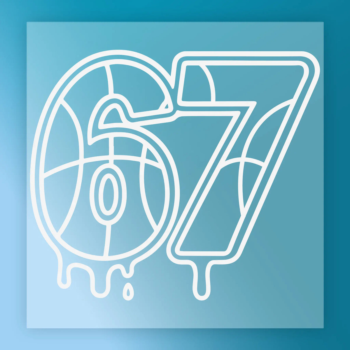 67 Drip Basketball Design
