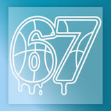 67 Drip Basketball Design DTF Transfer - InkMerge Heat Press Design