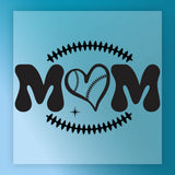 Baseball Heart MOM Design DTF Transfer - InkMerge Heat Press Design