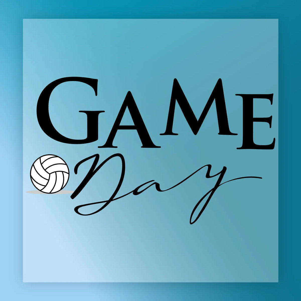 Game Day Volleyball Design