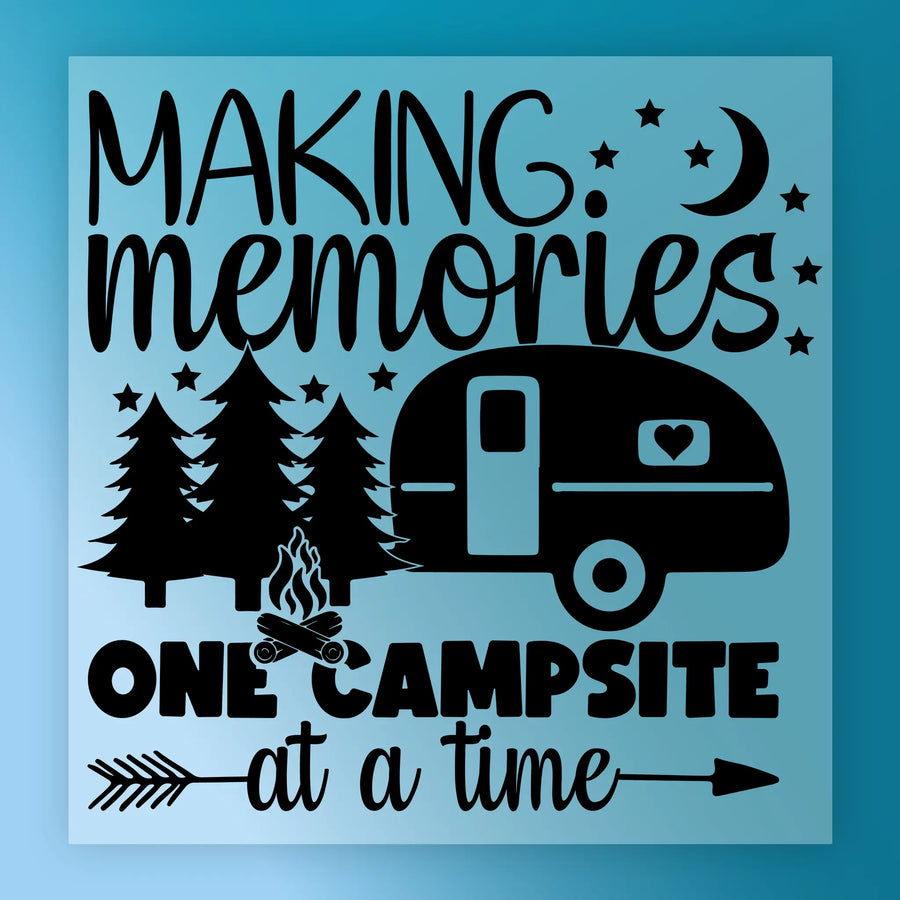 Making Memories One Campsite At A Time DTF Transfer - InkMerge Heat Press Design