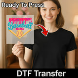 Baseball Ice Cream Fun Design DTF Transfer - InkMerge Heat Press Design