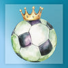Soccer King Watercolor Design - Ready to Press - InkMerge DTF Transfer