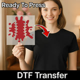 Baseball Splatter Design DTF Transfer - InkMerge Heat Press Design