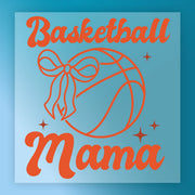 Basketball Mama  Stars and Bow Design DTF Transfer - InkMerge Heat Press Design