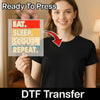 Eat Sleep Game Repeat Retro Design - Ready to Press - InkMerge DTF Transfer