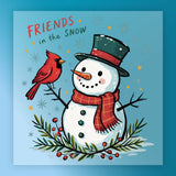 Friends in the Snow Winter Design DTF Transfer - InkMerge Heat Press Design
