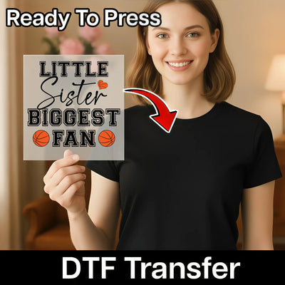 Basketball Little Sister Fan – Ready-to-Press – InkMerge DTF Transfer