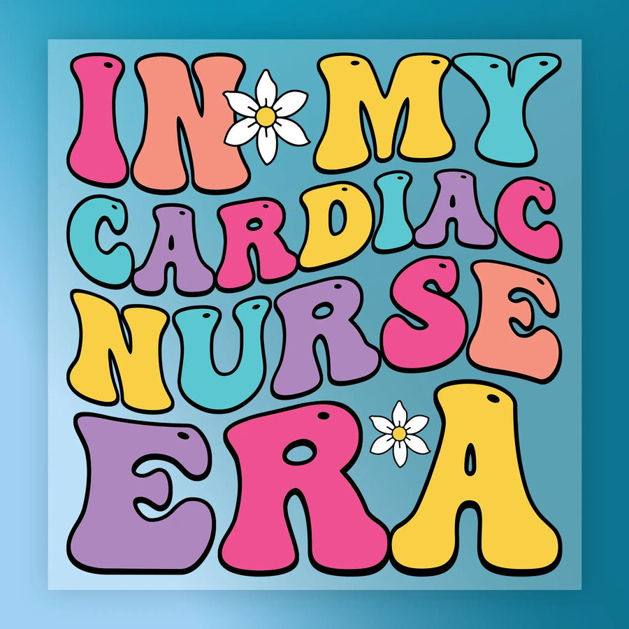 In My Cardiac Nurse Era DTF Transfer - InkMerge Heat Press Design