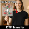 Christmas Vibes Skull Design - Heat Press Ready - InkMerge DTF Transfer