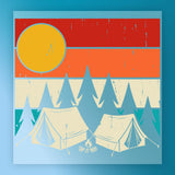 Good Vibes Retro Sunset Design DTF Transfer - InkMerge Heat Press Design